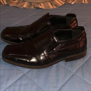 Kids black dress shoes
